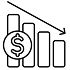Cost Reduction Chart Icon